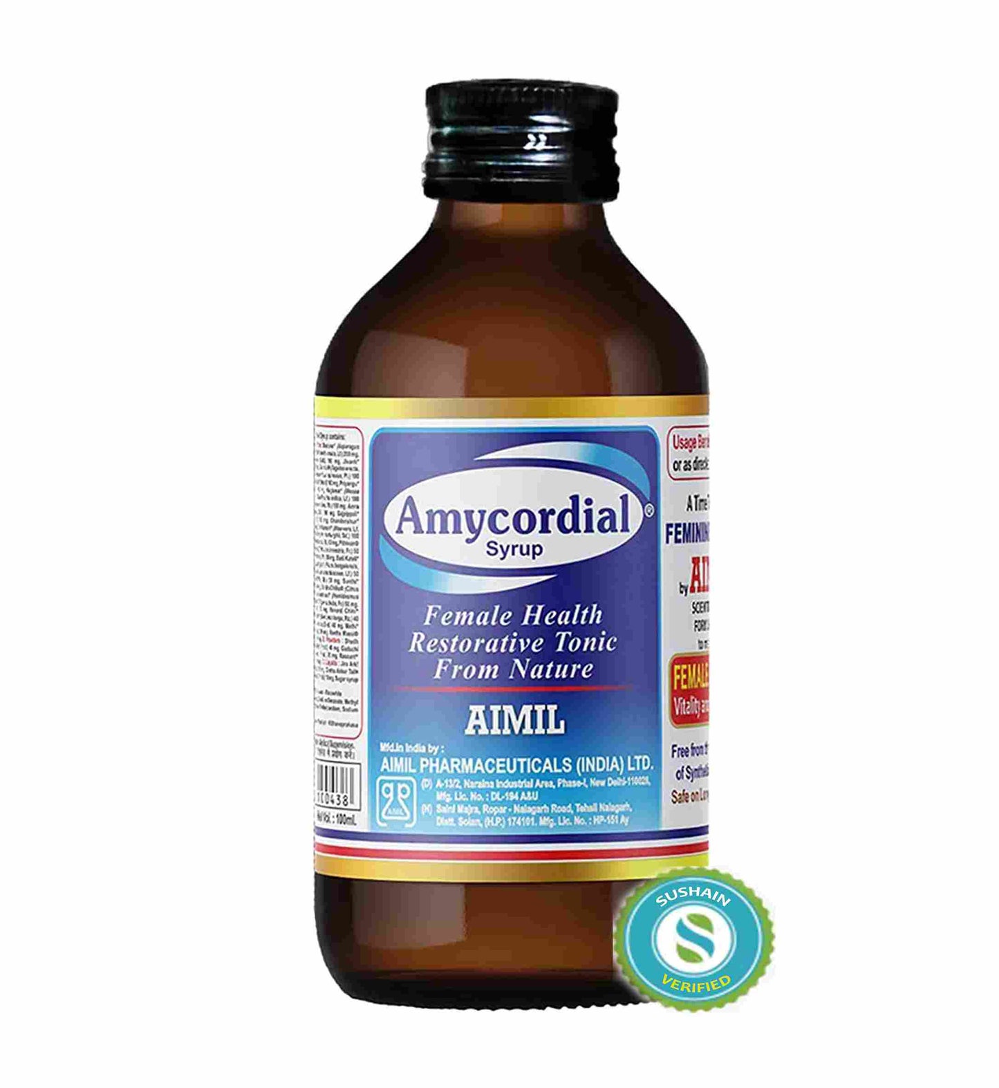 Aimil Amycordial Syrup Female Health Restorative Tonic