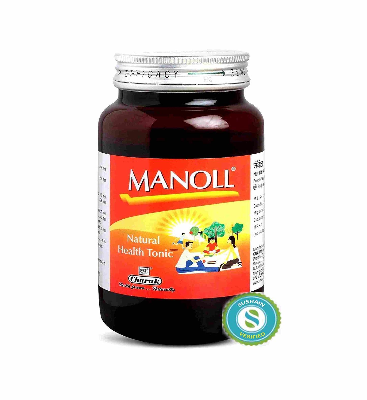 Charak Manoll Syrup Natural Health Tonic For Energy Booster