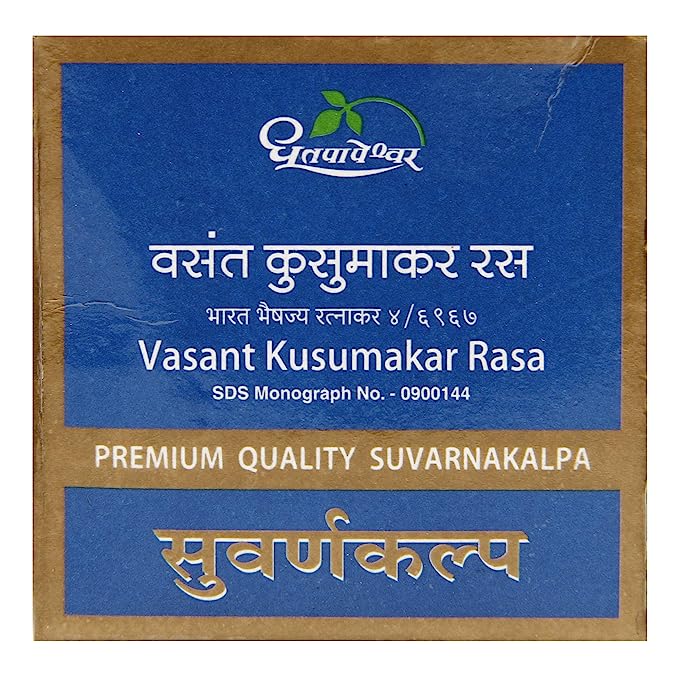 Dhootapapeshwar Vasant Kusumakar Rasa Premium Quality Suvarnakalpa Tablet