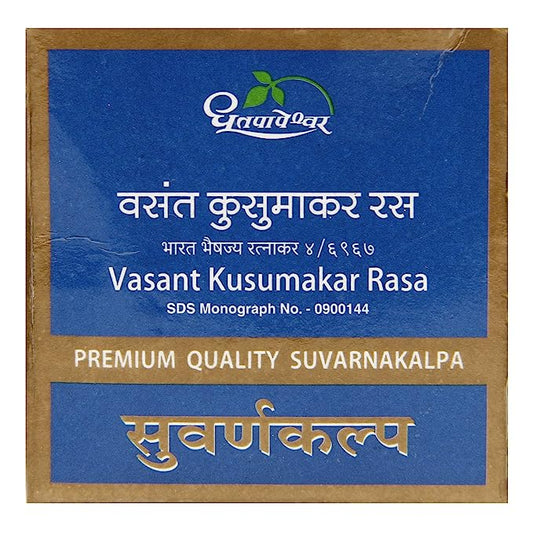 Dhootapapeshwar Vasant Kusumakar Rasa Premium Quality Suvarnakalpa Tablet