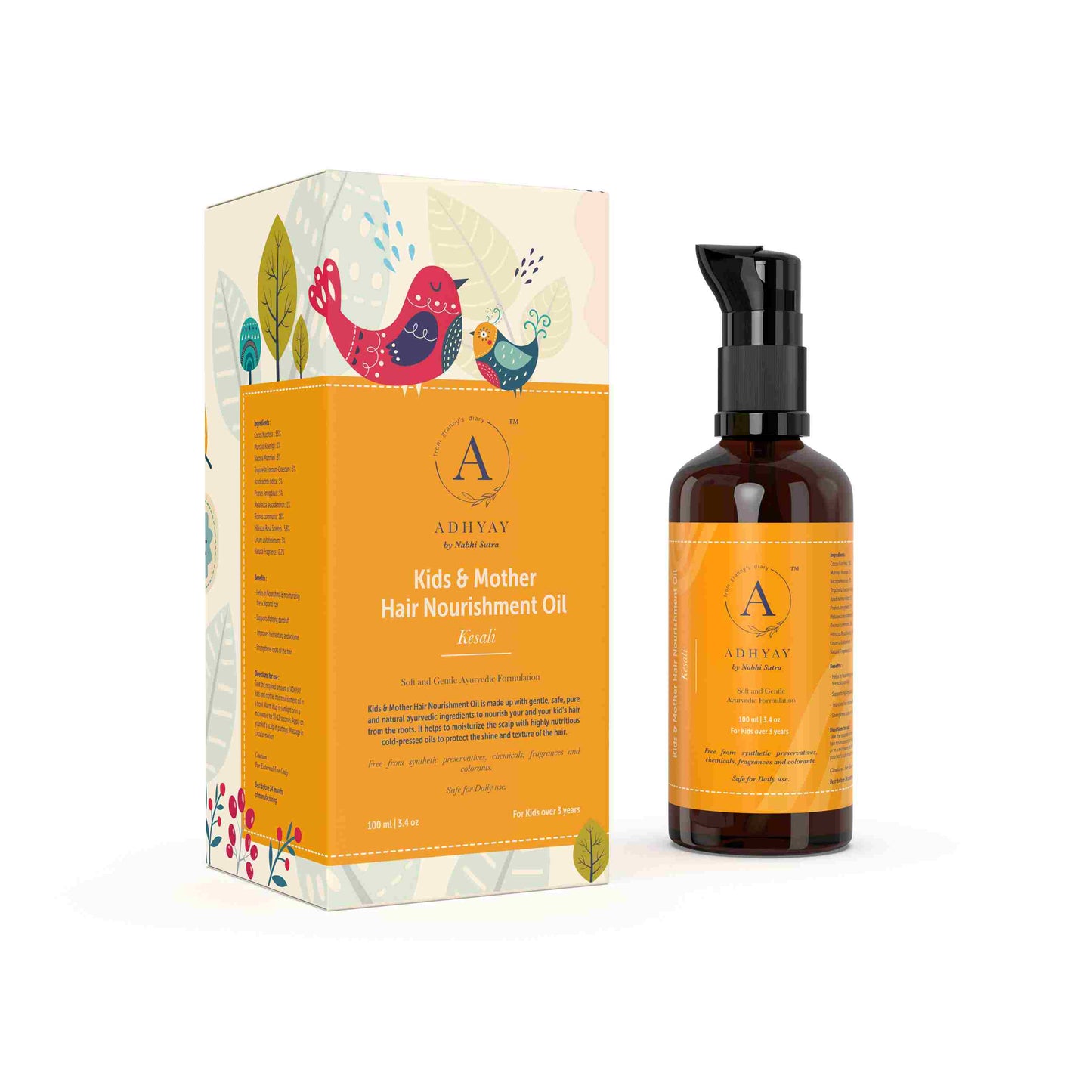 Nabhi Sutra Adhyay Kids And Mother Hair Nourishment Oil