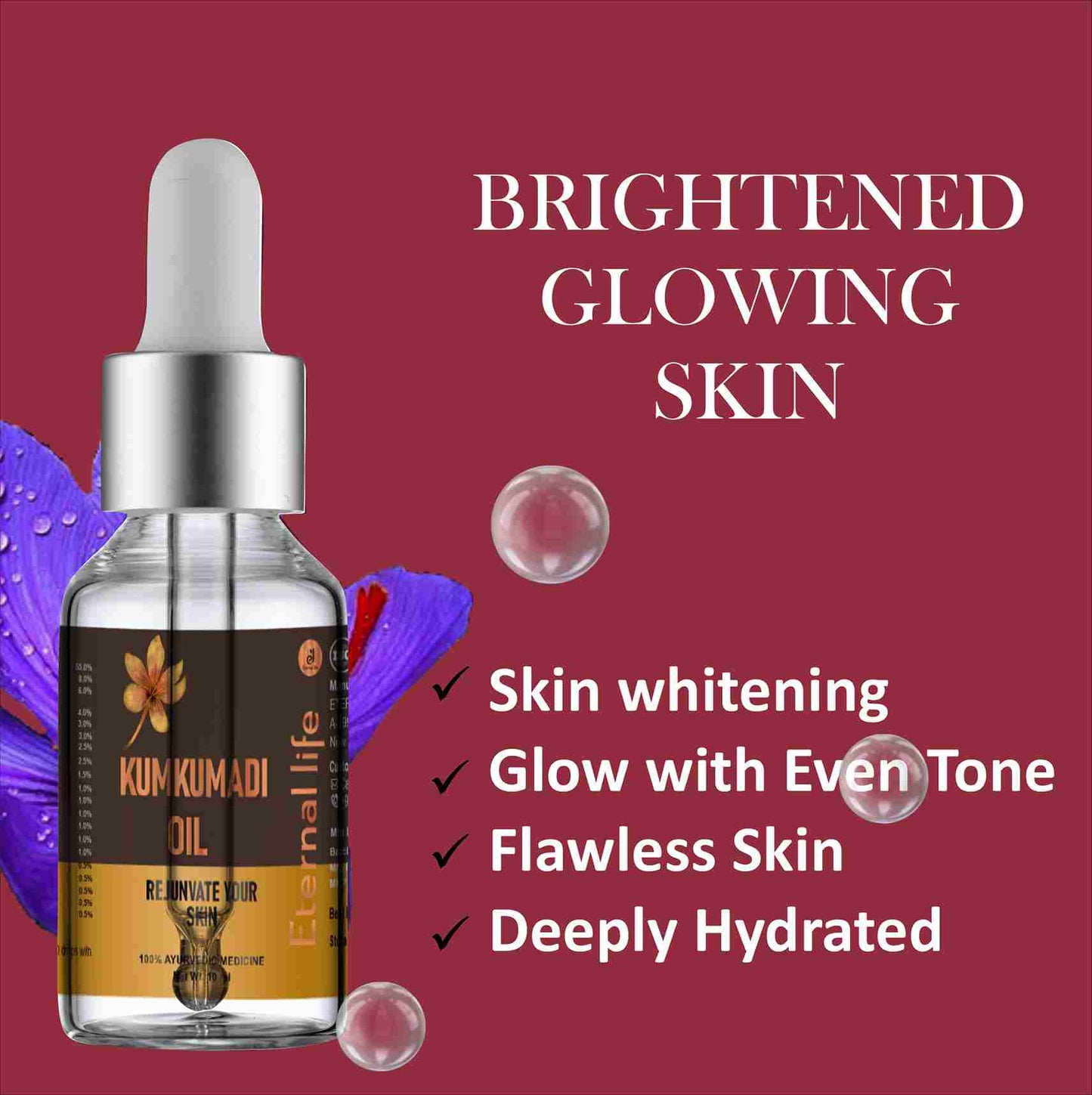 Eternal Life Kumkumadi Oil For Rejunvate Your Skin