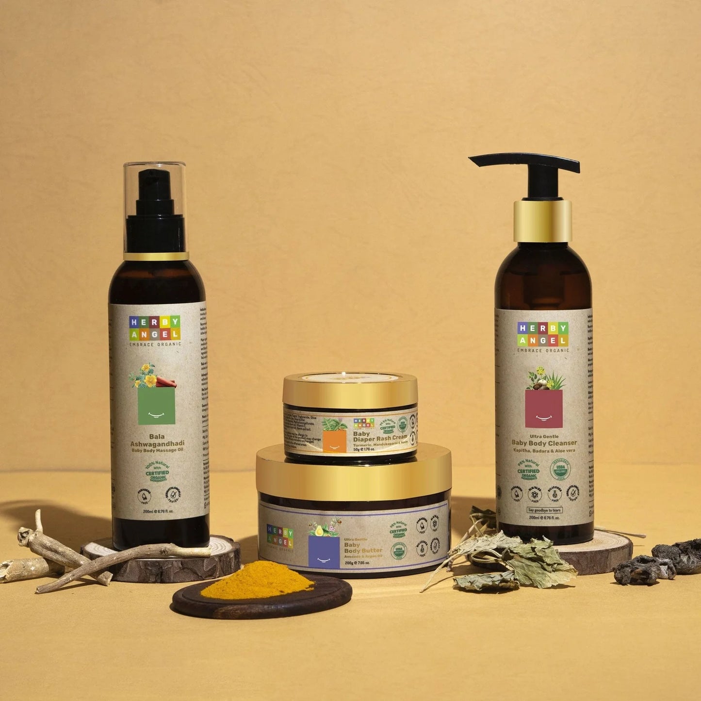 Herby Angel Organic Skincare Hamper For Newborns Kits