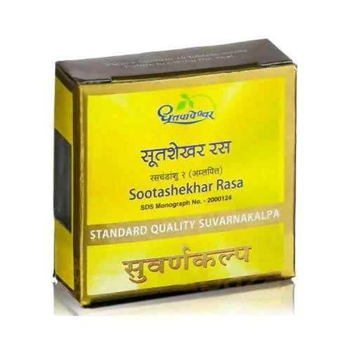 Sootashekhar Rasa Suvarnakalpa Standard Quality Tablet By Dhootapapeshwar