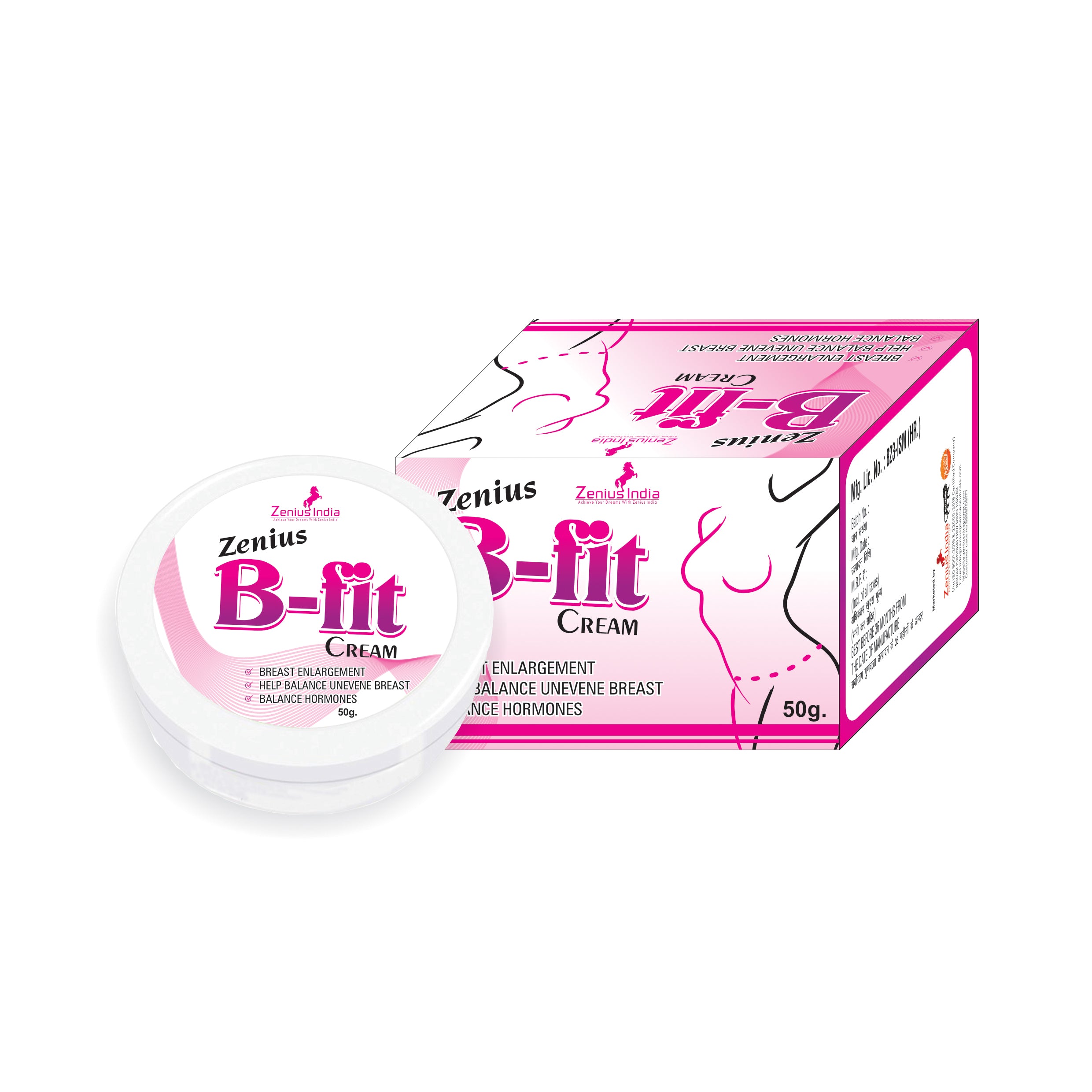 Zenius B Fit Cream | Herbal Breast Firming & Skin Nourishing Cream for Women