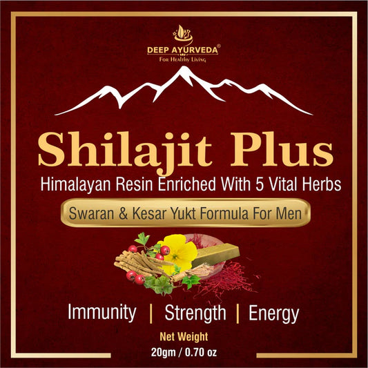 Deep Ayurveda Shilajit Plus Swaran And Kesar Yukt Formula For Man