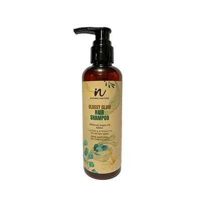 Nature4Nature Glassy Glow Anti Hair Loss Shampoo With Hibiscus And Argan Oil