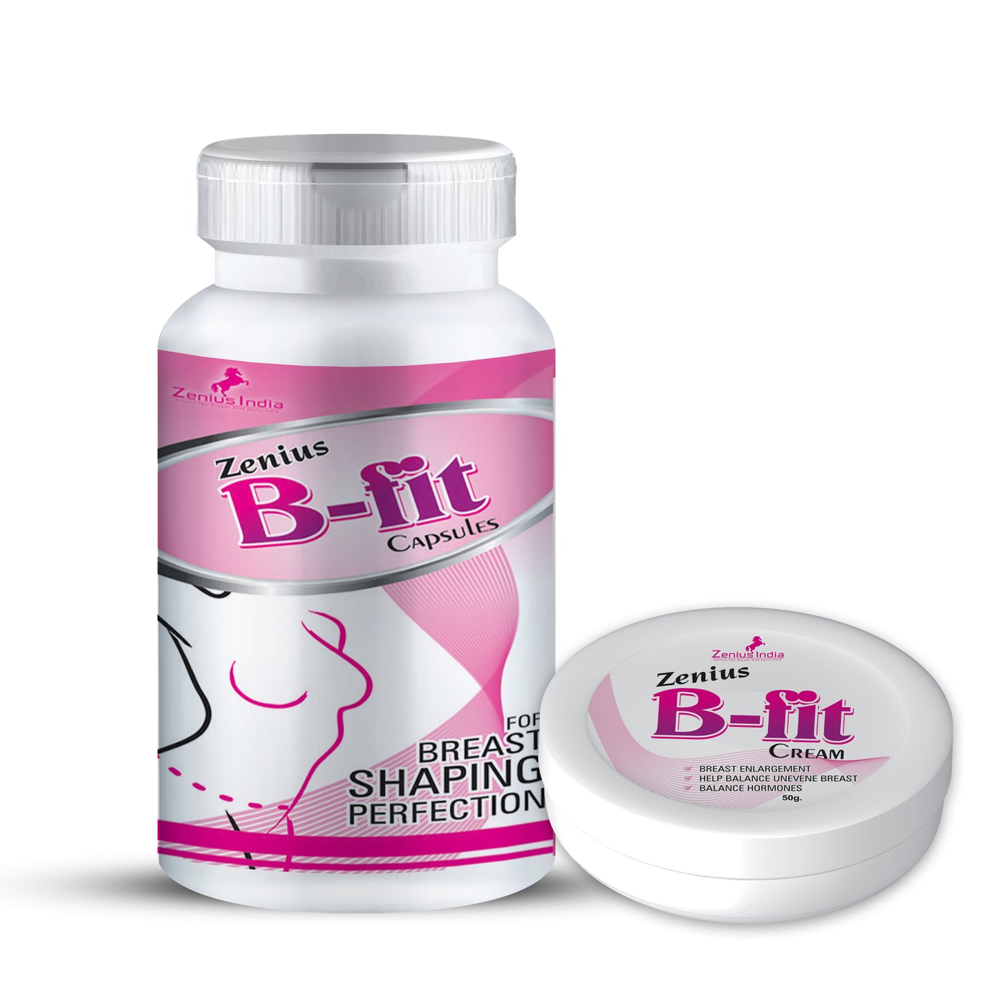 Zenius B Fit Breast Firming And Increasing Capsule And Cream Kits