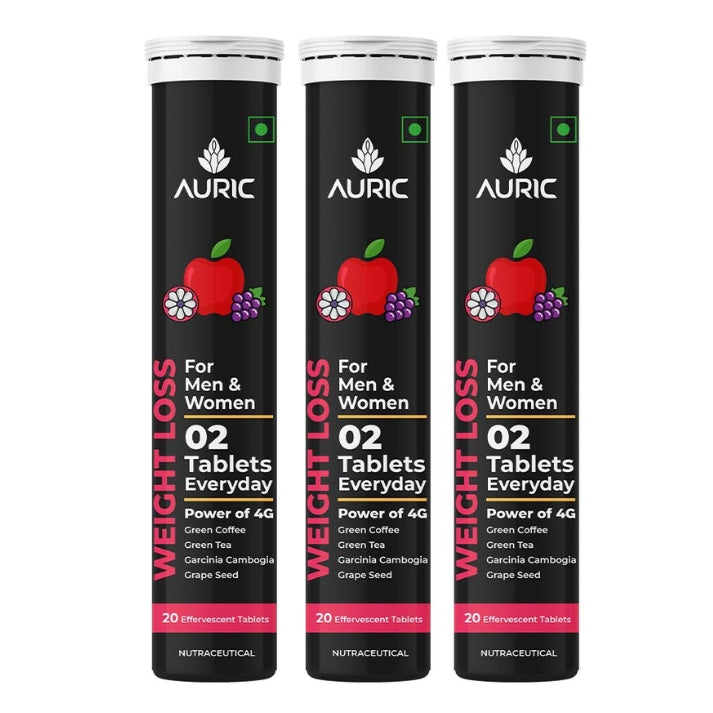 Auric Get Slim Effervescent For Weight Loss Tablet - Drop Fizz & Drink