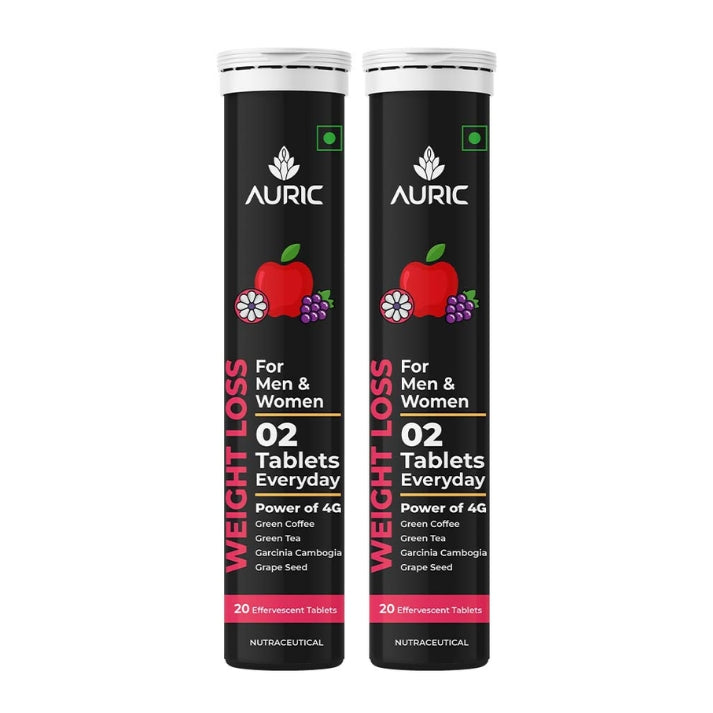 Auric Get Slim Effervescent For Weight Loss Tablet - Drop Fizz & Drink