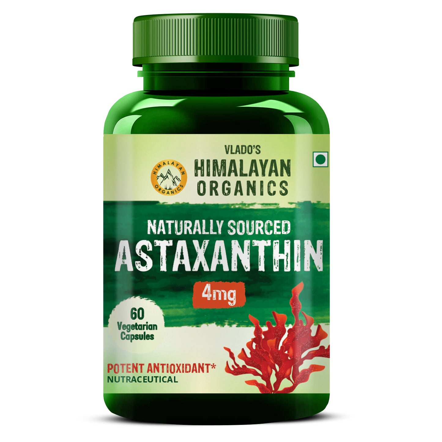 Himalayan Organics Naturally Sourced Astaxanthin 4Mg Capsules