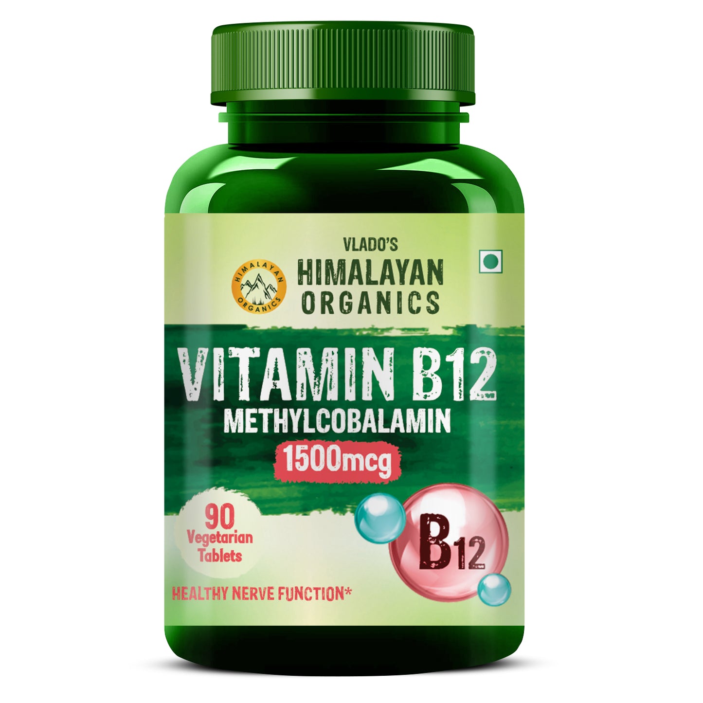 Himalayan Organics Vitamin B12 Methylcobalamin 1500Mcg Tablets