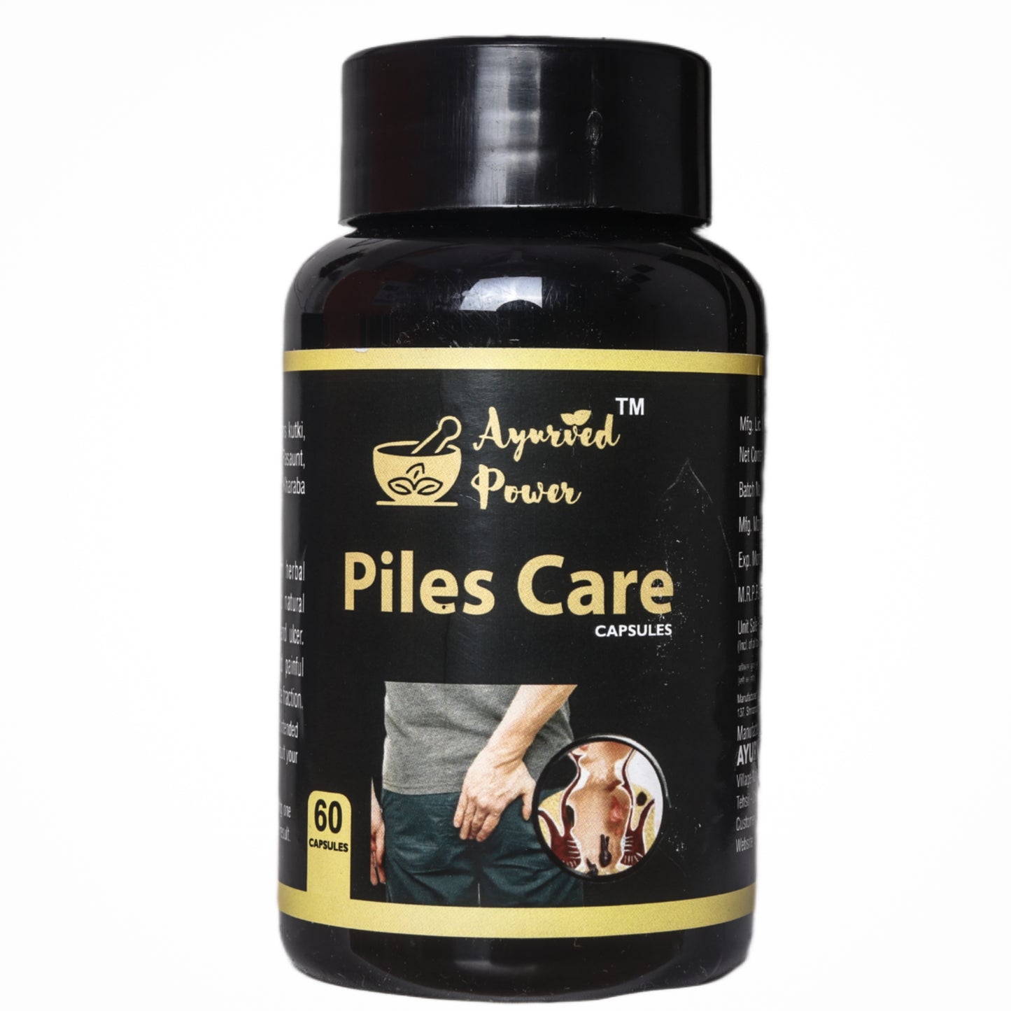 Ayurved Power Piles Care Capsule | Fissure, Fistula & Hemorrhoids Relief Capsules