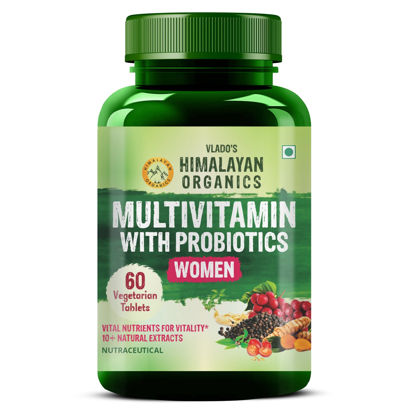 Himalayan Organics Multivitamin With Probiotics Women Tablets
