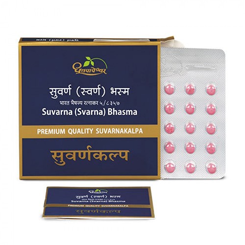 Dhootapapeshwar Suvarna Svarna Bhasma Premium Quality Tablets