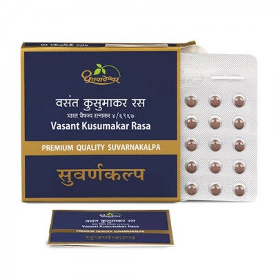 Dhootapapeshwar Vasant Kusumakar Rasa Premium Quality Suvarnakalpa Tablet