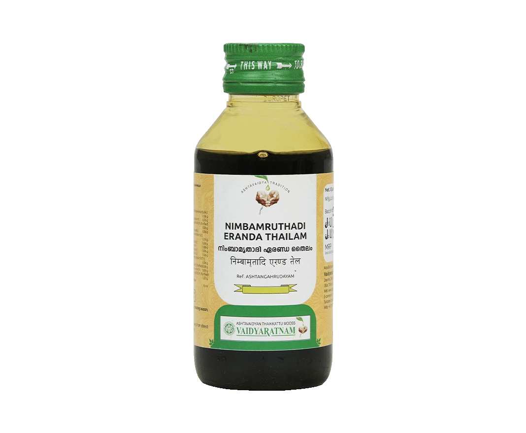 Vaidyaratnam Nimbamruthadi Eranda Thailam Oil