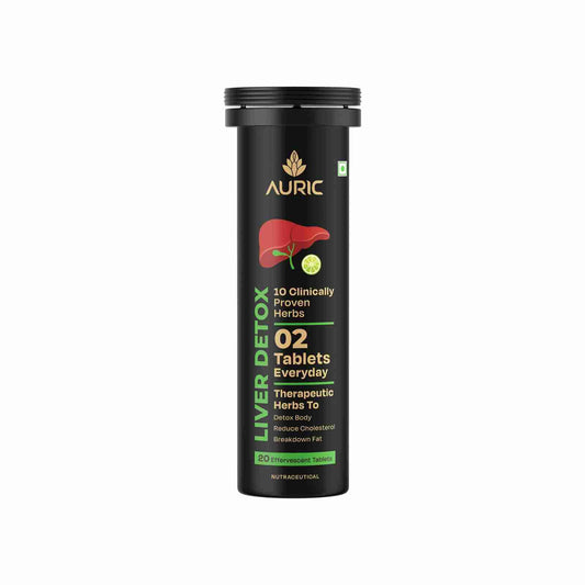 Auric Liver Detox Effervescent With Super Ayurvedic Herbs Tablet