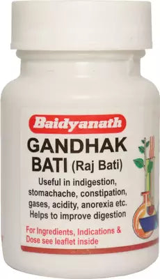 Baidyanath Nagpur Gandhak Bati (Raj Bati) Tablet