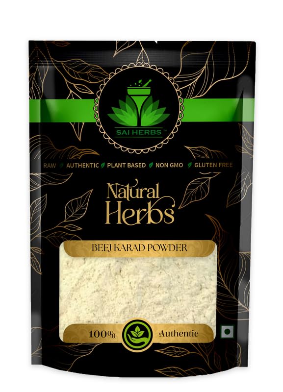 Sai Herbs Beej Karad Powder - Karad Seeds Powder - Carthamus Tinctorius