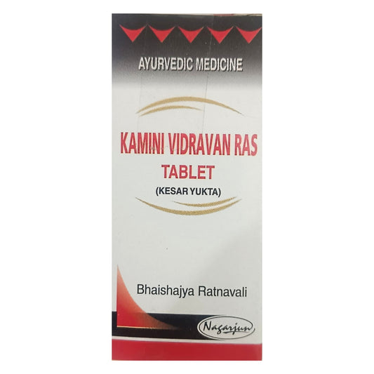 Nagarjuna Kamini Vidravan Ras Tablet Kesar Yukta