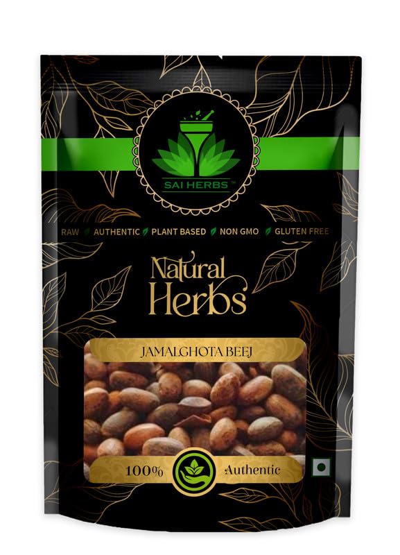 Sai Herbs Jamalghota Beej Seeds Pure & Natural