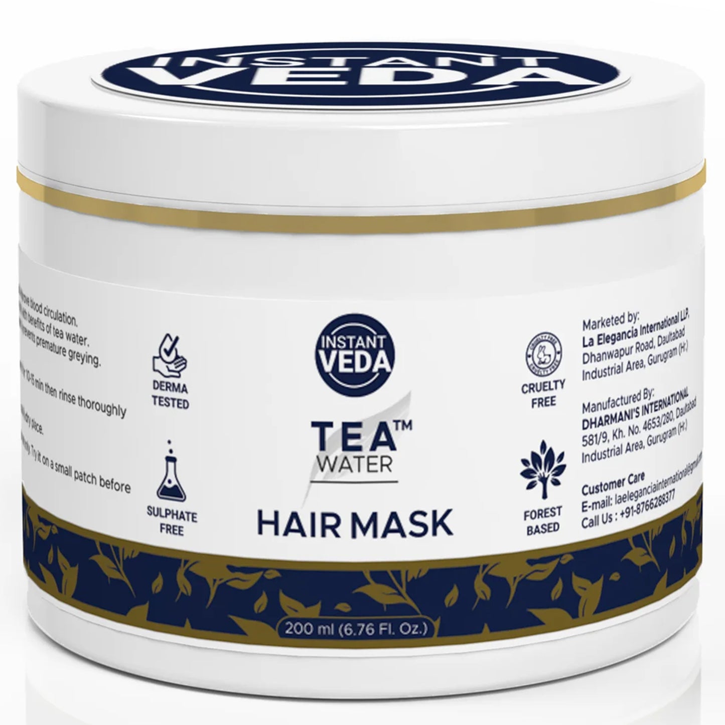Instant Veda Tea Water Tea Tree Hair Mask For Dry And Frizzy Hair | Hair Mask For Deep Conditioning And Damage Repair | For Men & Women