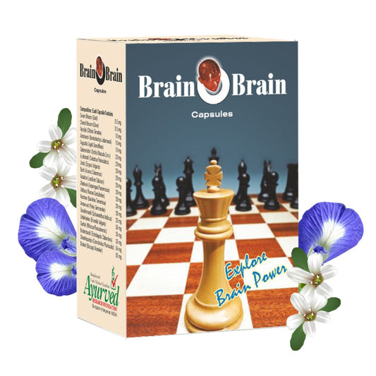 Dharmani's International Brain O Brain Capsules – Herbal Supplement For Memory, Focus & Mental Clarity