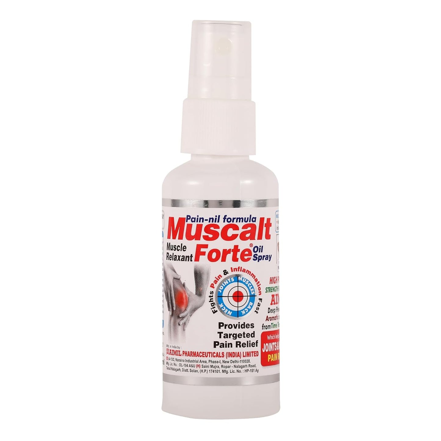 Aimil Muscalt Forte Oil Spray | Muscle Relaxant Pain Relief