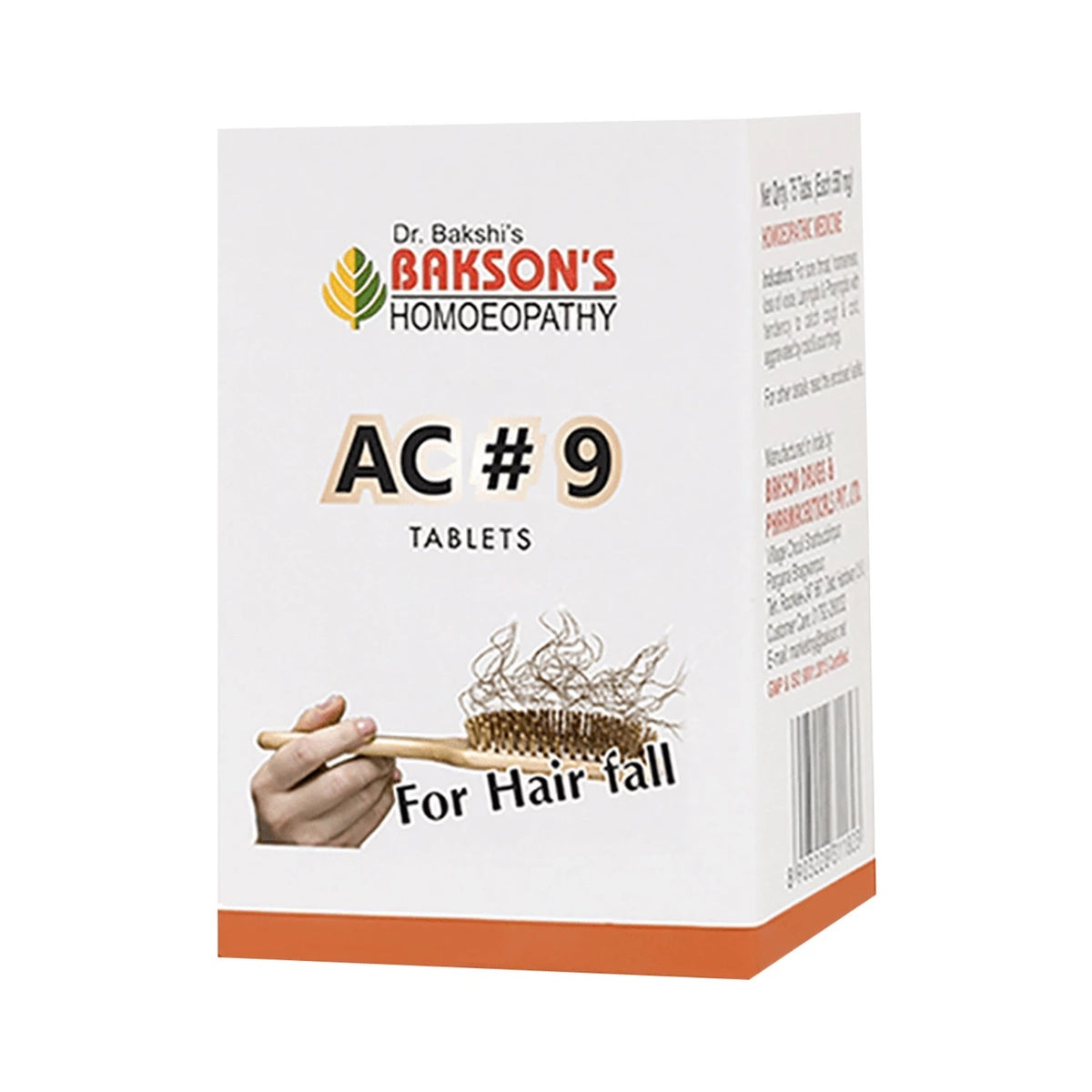 Dr Bakson Ac 9 Tablets Bottle For Hair Fall
