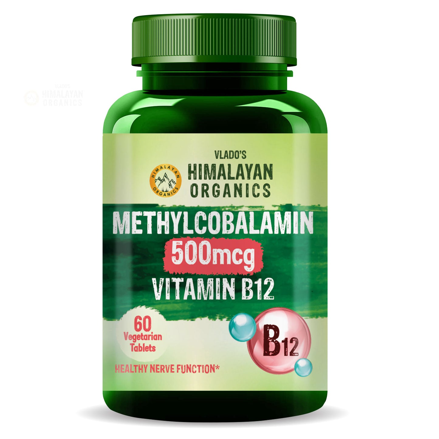 Himalayan Organics Methylcobalamin 500Mcg Vitamin B 12 Tablets