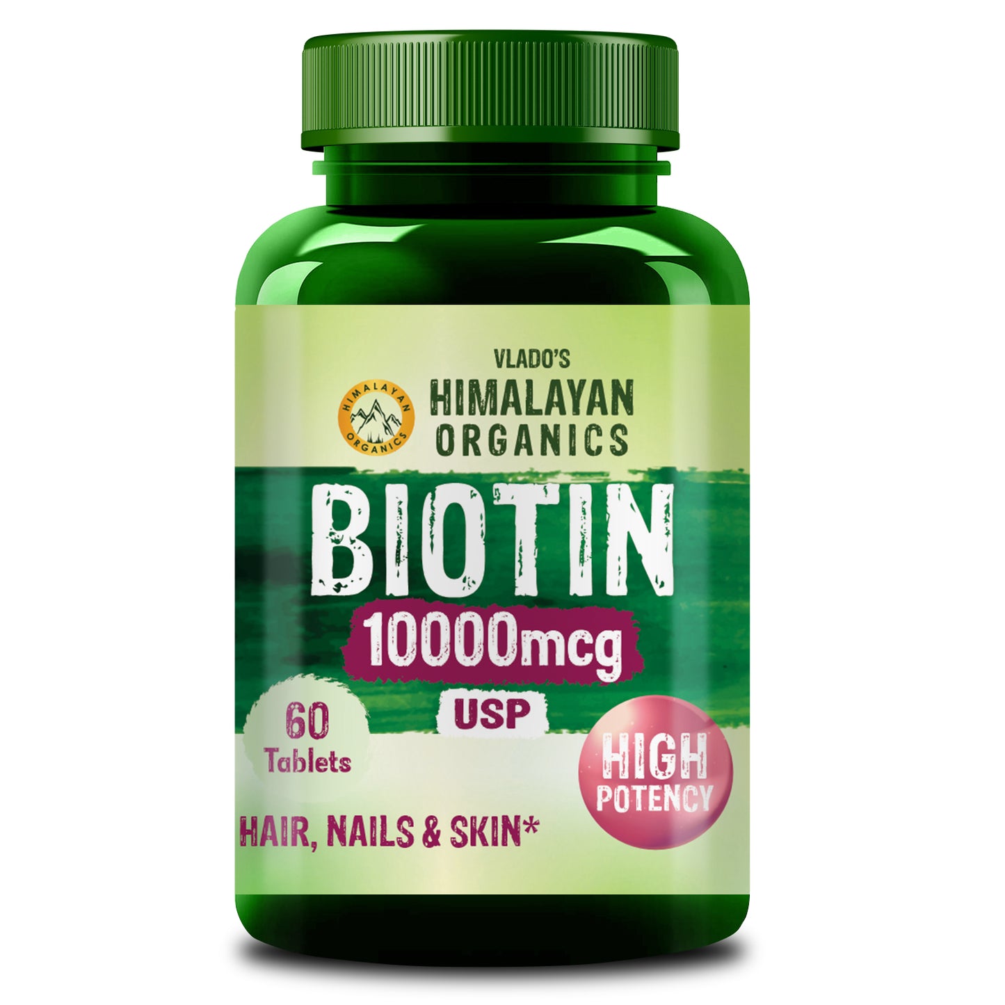 Himalayan Organics Biotin 10000Mcg Tablet