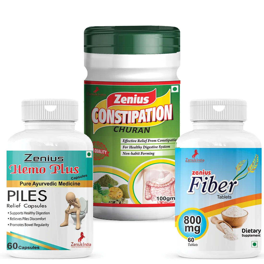 Zenius Piles Care Capsule & Tablet & Churna Kit