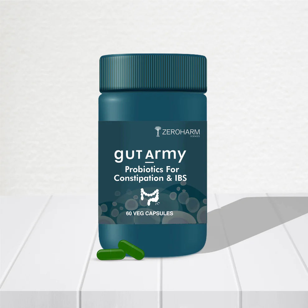 Zeroharm Gut Army Probiotics Constipation And Ibs Capsules
