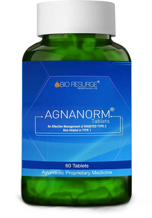 Bio Resurge Agnanorm Tablets - Medicine For Diabetes | Manages Insulin Resistance | Sugar Cantrol Medicine