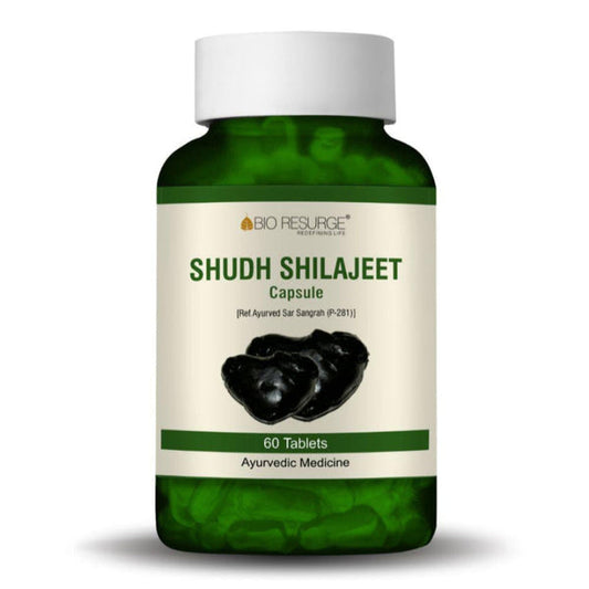 Bio Resurge Shudh Shilajeet Capsule Original And Pure Himalayan Shilajeet | Boost Strength And Stamina-400Mg