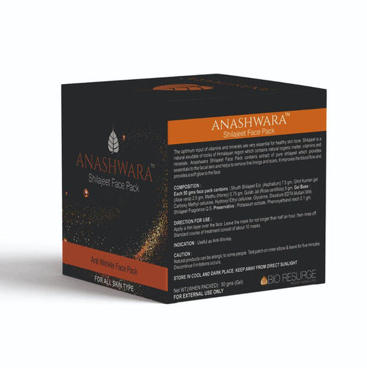 Bio Resurge Shilajeet Anti Wrinkle, Removes Pigmentation And Skin Tightening Face Pack