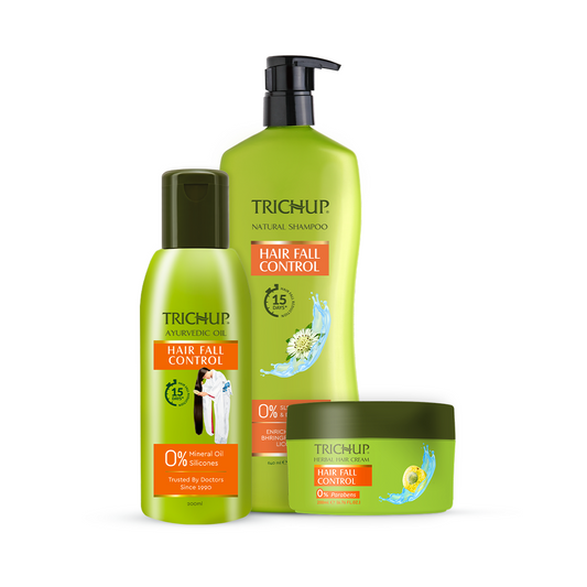 Trichup Hair Fall Control Oil, Shampoo & Cream