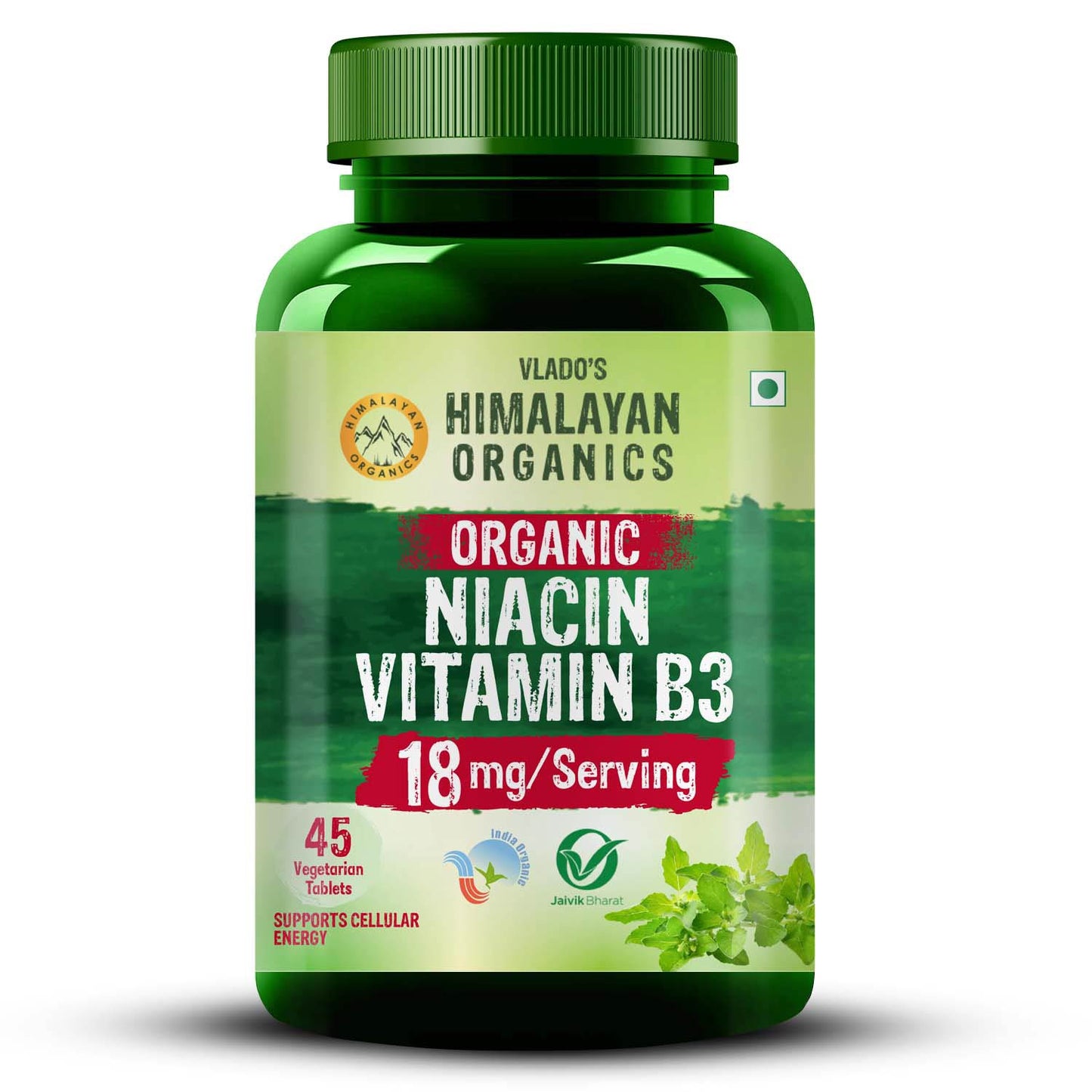 Himalayan Organics Organic Niacin Vitamin B3 Tablets