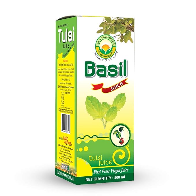 Basic Ayurveda Basil Tulsi Juice Organic Natural Herbal Juice