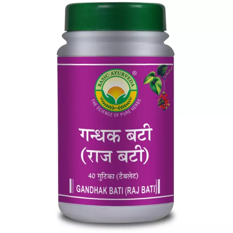 Basic Ayurveda Raj Gandhak Bati Tablets