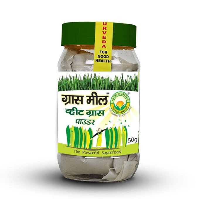 Basic Ayurveda Grass Meal Wheat Grass Powder For Natural Detox And Daily Nutrition