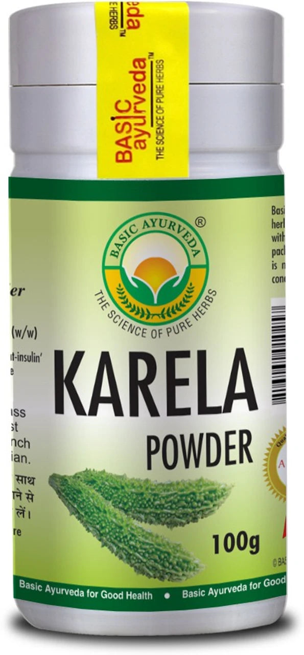 Basic Ayurveda Karela Powder For Blood Sugar Support And Metabolic Wellness