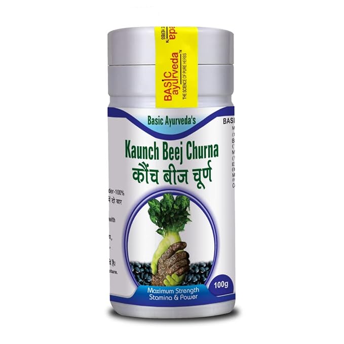 Basic Ayurveda Kaunch Beej Churna For Strength Vitality And Nervous System Support