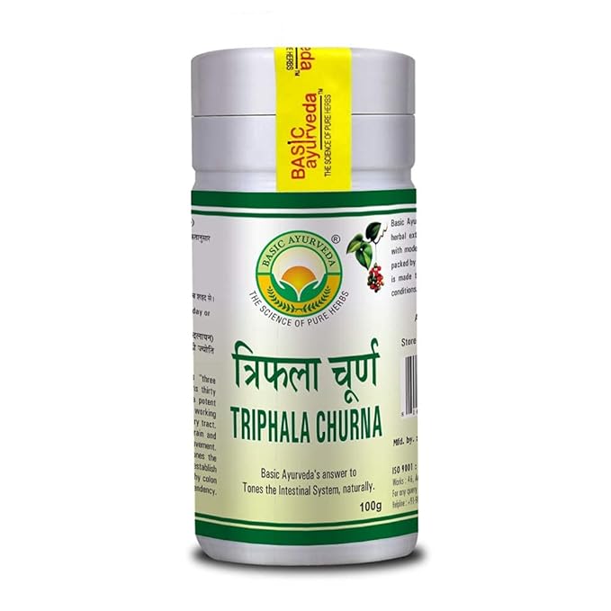 Basic Ayurveda Triphala Churna For Digestive Health Detox And Bowel Regularity