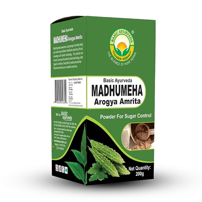 Basic Ayurveda Madhumeha Arogya Amrita Powder For Healthy Blood Sugar And Metabolic Wellness
