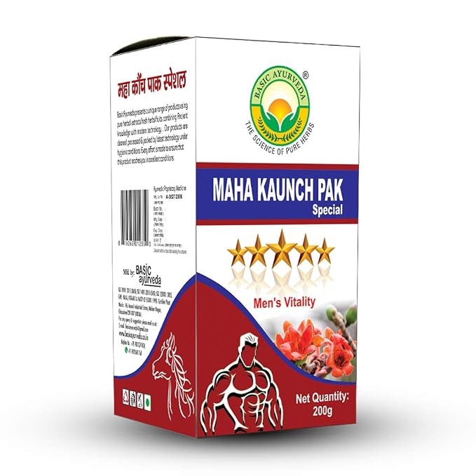 Basic Ayurveda Maha Kaunch Pak Special For Strength Stamina And Mens Wellness