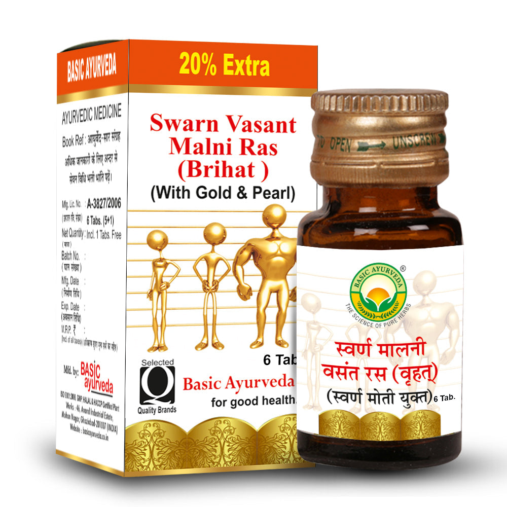 Basic Ayurveda Swarn Malni Vasant Ras Brihant