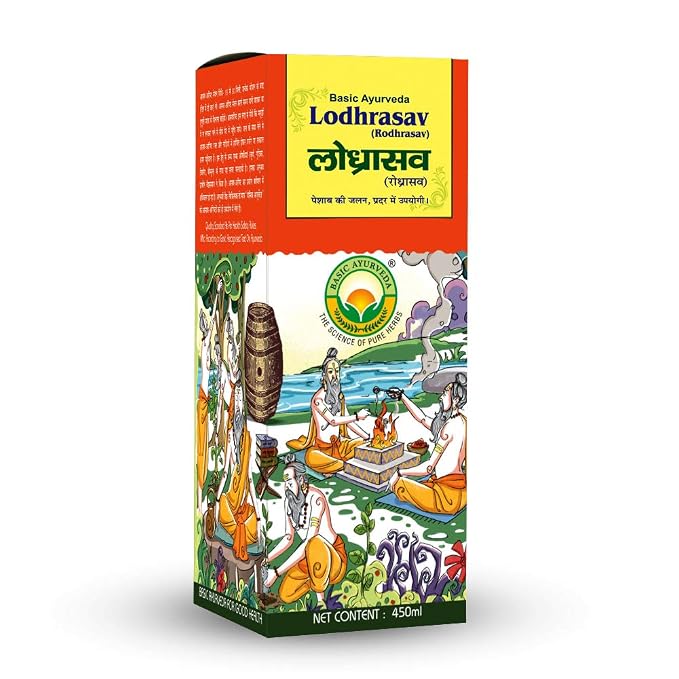 Basic Ayurveda Lodhrasava Ayurvedic Womens Wellness Syrup