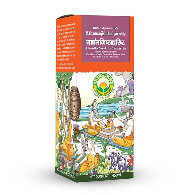 Basic Ayurveda Mahamanjishthadyarishta Ayurvedic Blood Purifier Syrup